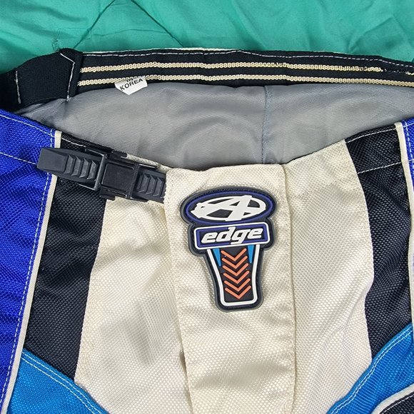 Answer Racing Edge Dirtbike Supercross Motocross Riding Pant Size 34 Blue Black - Picture 4 of 13
